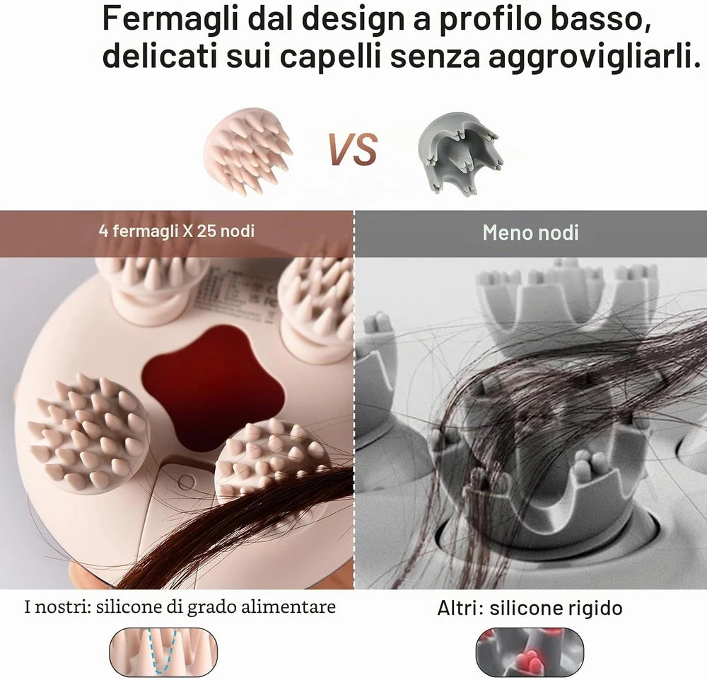 Massaggiatore Elettrico per Cuoio Capelluto